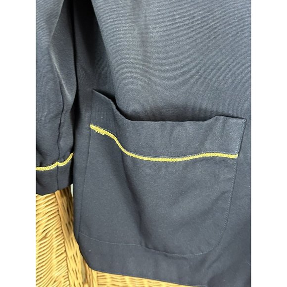 Vintage skirt suit nautical Brenda Goode navy crest patch small - Picture 3 of 15